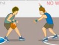 1 gegen 1 Basketball