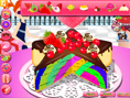 Regenbogen Clown Torte