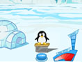 Hüpfender Pinguin