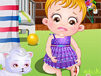 Baby Hazel Beinverletzung