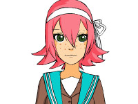 Manga- Schülerin