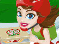 Bedienung auf Skates: Pizzeria