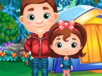 Lustiges Camping