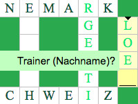 Kreuzworträtsel WM 18