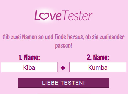 Love tester jetzt spielen