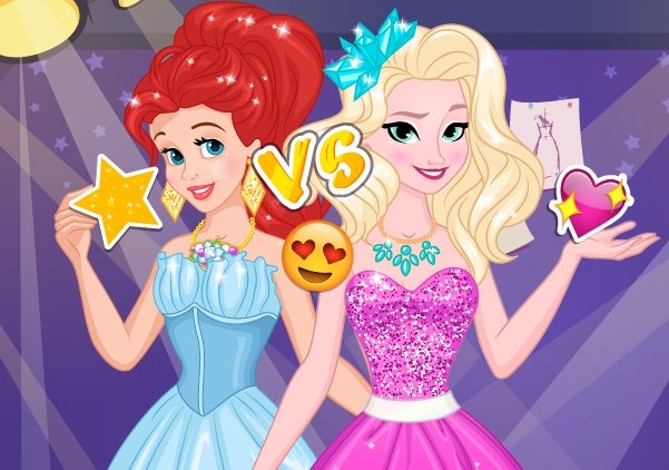 Arielle Vs Elsa Party Girls Game - Play online for free 