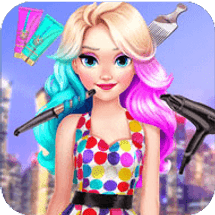 Elsas Neon Hairstyle