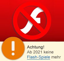 Keine Flash-Spiele mehr ab 2021