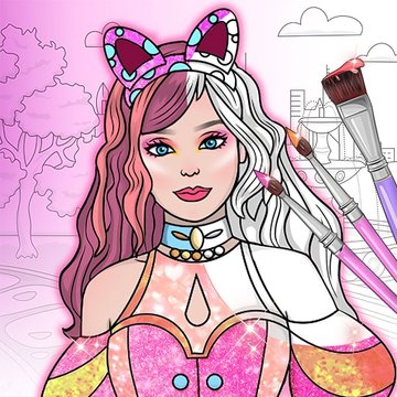 Dress Up Games: Coloring Book - play online for free now!