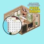 Coloring By Numbers: Pixel Rooms