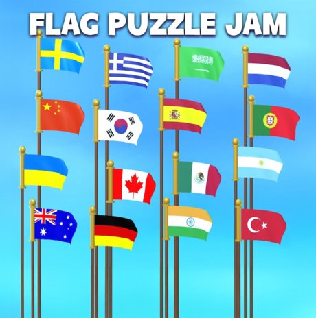 Flag Puzzle Jam: Collect Flags